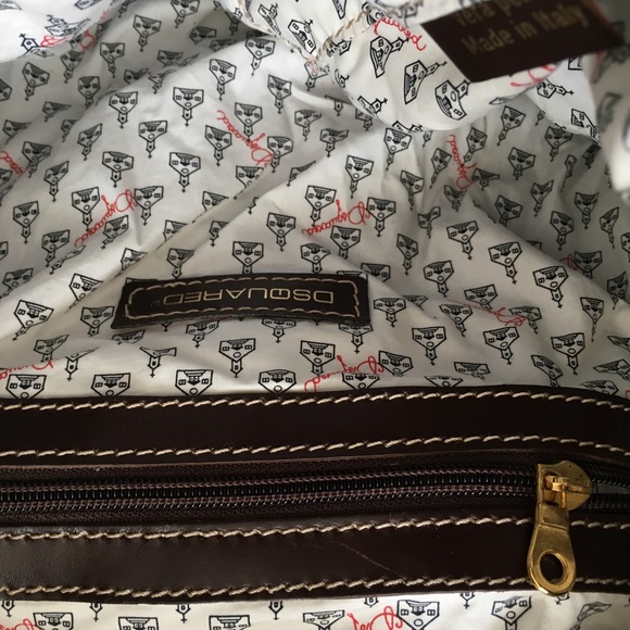 HUGE DSQUARED2 Suede Bag with Extra Long Fringe - Picture 8 of 8